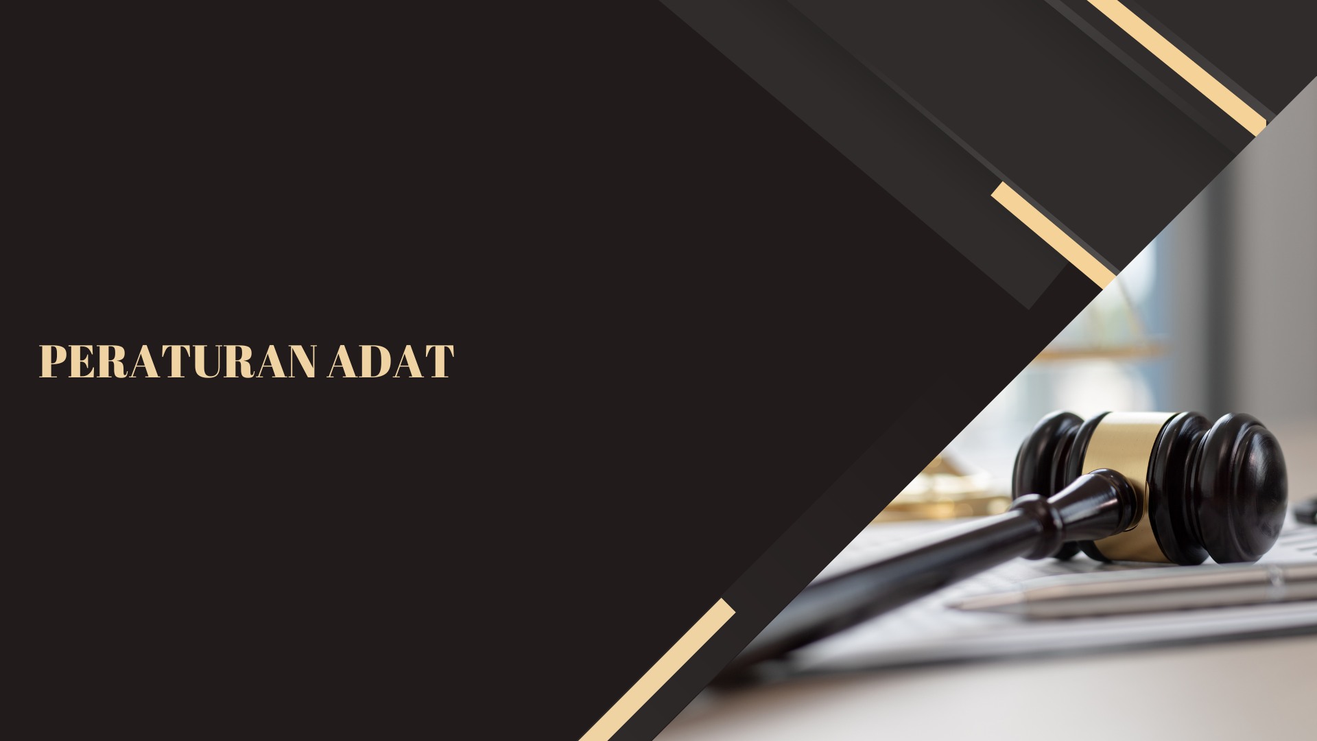Peraturan Hukum Adat Wilayah Bahau Hulu Kabupaten Malinau